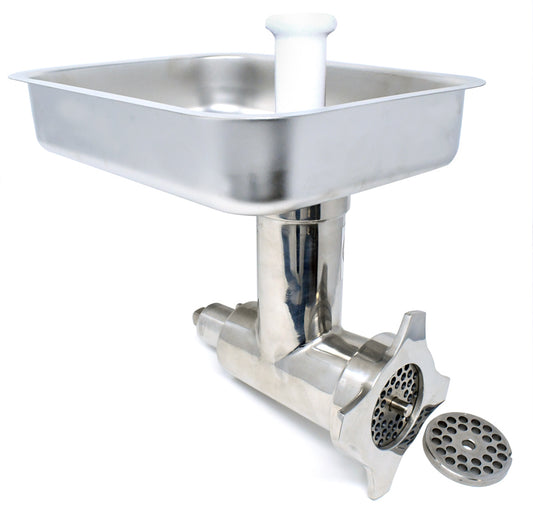 Omcan 27142 #12 Stainless Steel Grinder Head Attachment - Complete Unit