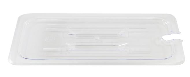 Omcan 80012 Clear Polycarbonate Slotted Cover for 1/9 size Food Pans