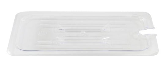 Omcan 80012 Clear Polycarbonate Slotted Cover for 1/9 size Food Pans