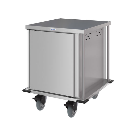 Dinex DXPTQC2T1D10 2 Trays Per Slide 10 Trays Single Door Stainless Steel Dinex Totally Quiet Compact Meal Delivery Cart