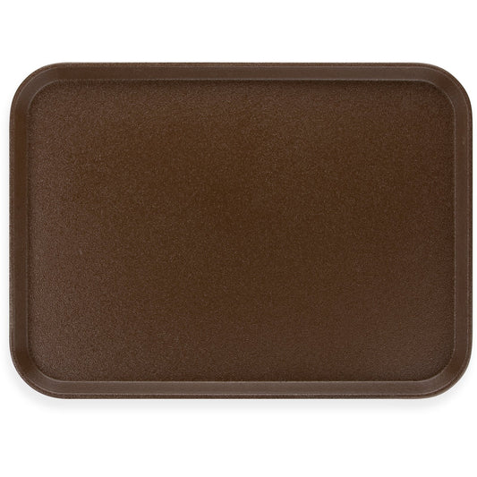 Carlisle 2216GR2Q076 22" x 16" Brown Rectangle Griptite 2 Tray