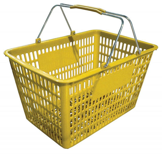 Omcan 13027 Yellow Plastic-Steel Shopping Basket