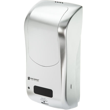 Carlisle SH970SS 900 mL Plastic Summit Rely Hybrid Electronic Soap, Liquid & Lotion - Stainless Steel