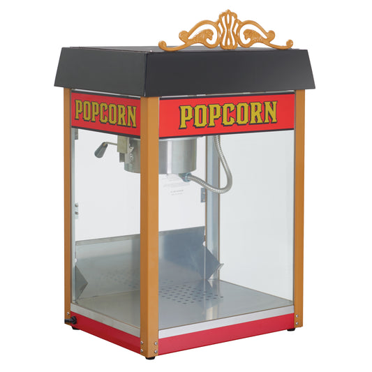 Winco 11040 Benchmark Street Vendor Popcorn Machine - 4 oz Kettle