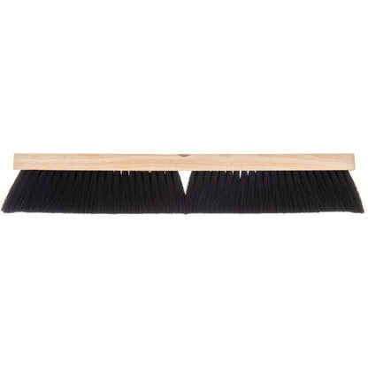Carlisle 3621921803 18" Black Flo-Pac Hardwood Push Broom Head with Tampico Bristle