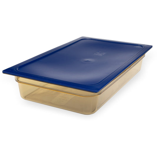 Carlisle 10401B13 Full-Size Amber High Heat Plastic StorPlus Food Pan