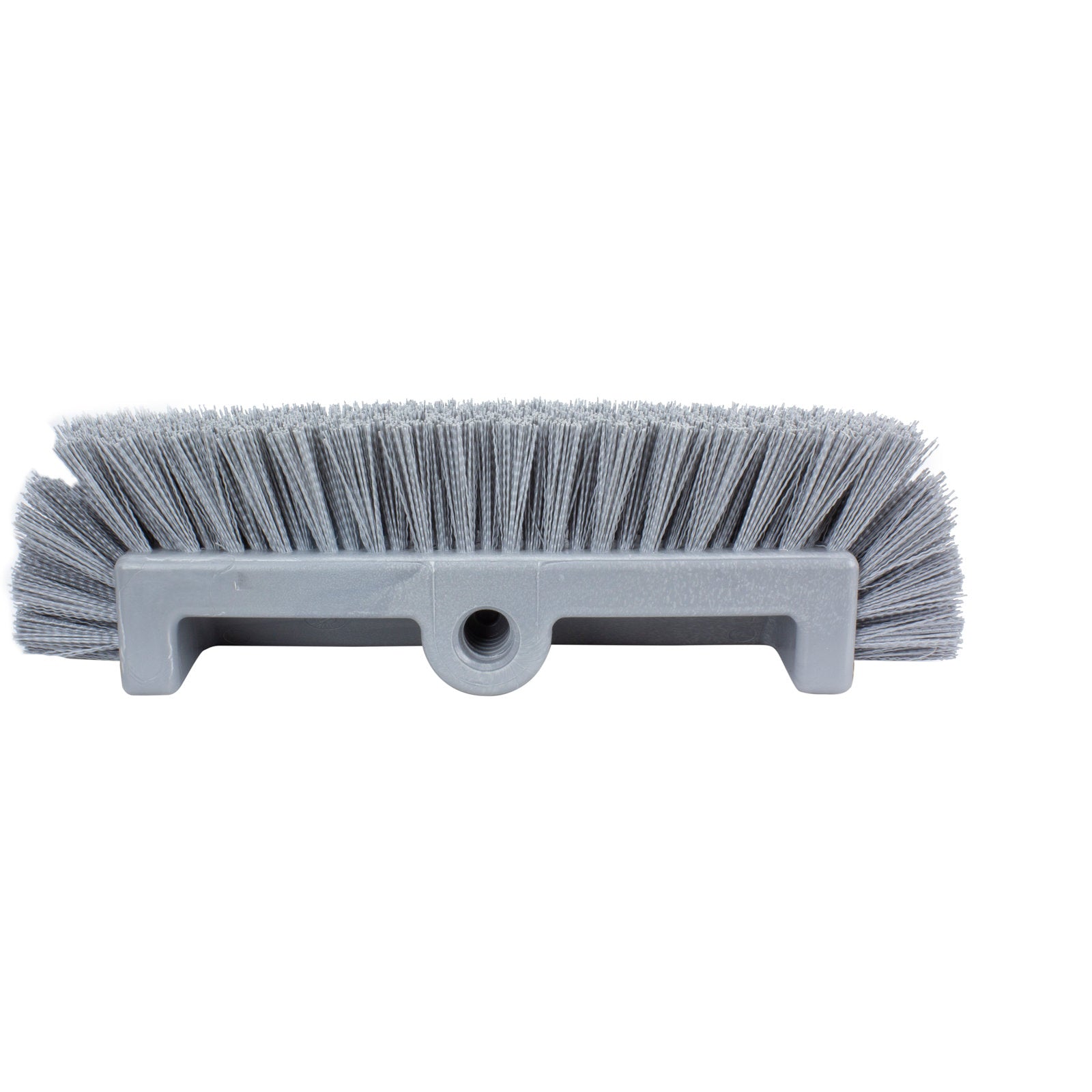 Carlisle 40422EC23 12" Gray Color Coded Mult-Level Floor Scrub Brush with End Bristles