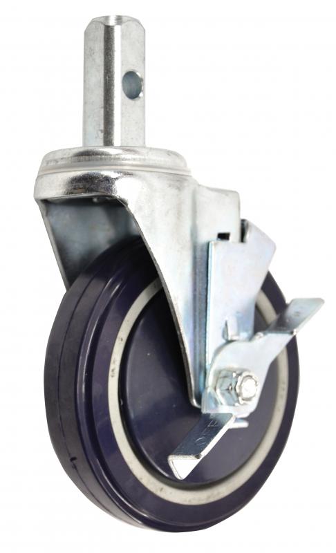 Omcan 39534 Heavy-Duty Caster with Brakes for Aluminum Pan and Lug Racks