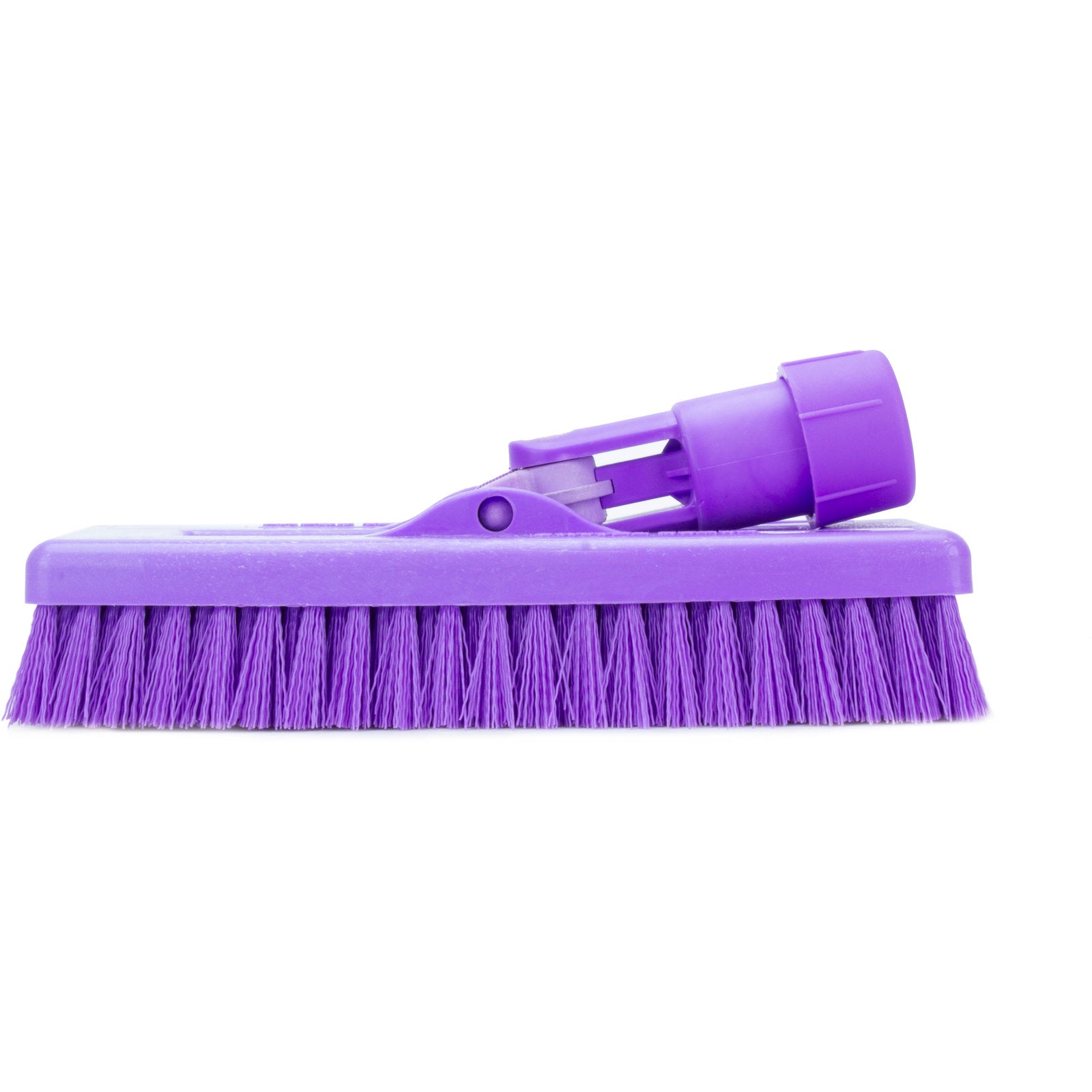 Carlisle 3638831EC68 8" Purple Color Code Swivel Scrub Brush