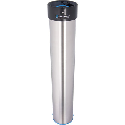 San Jamar C3400EV Medium Stainless Steel Vertical Surface Mount Cup Dispenser