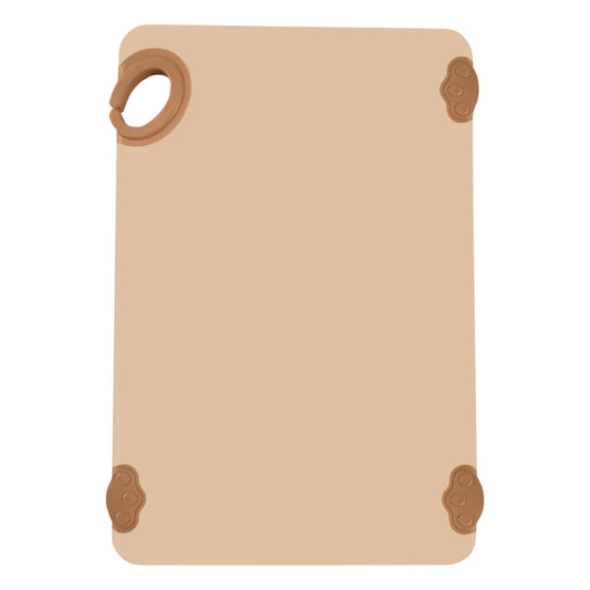 Winco CBK-1218BN 12" x 18" x 1/2" Brown Cutting Board with Hook
