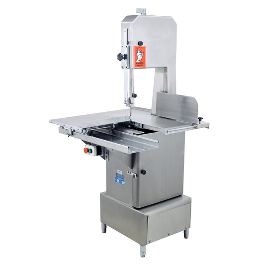Omcan 45978 Stainless Steel Floor Band Saw with 98" Blade Length and 2 HP Motor