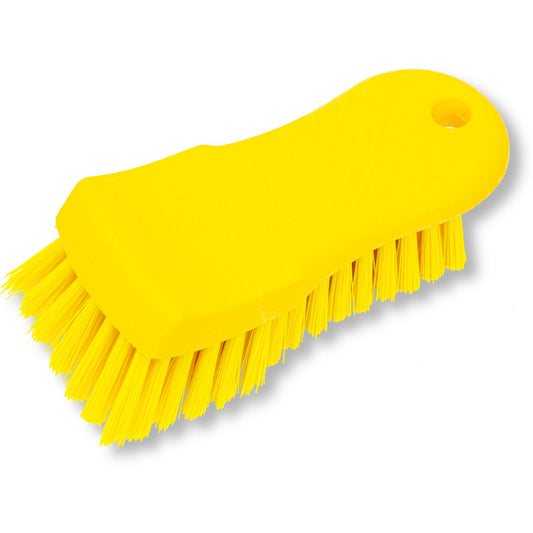 Carlisle 40521EC04 6" Yellow Sparta Color Coded Hand Scrub Brush