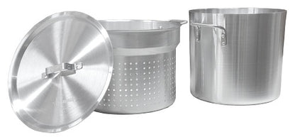 Omcan 43441 20 Qt Double Boiler with Perforated Inner Pot