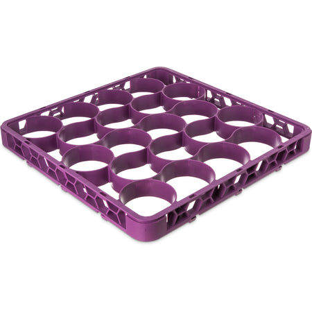 Carlisle REW20SC89 Lavender 20-Compartment Polypropylene OptiClean NeWave Color-Coded Short Glass Rack Extender