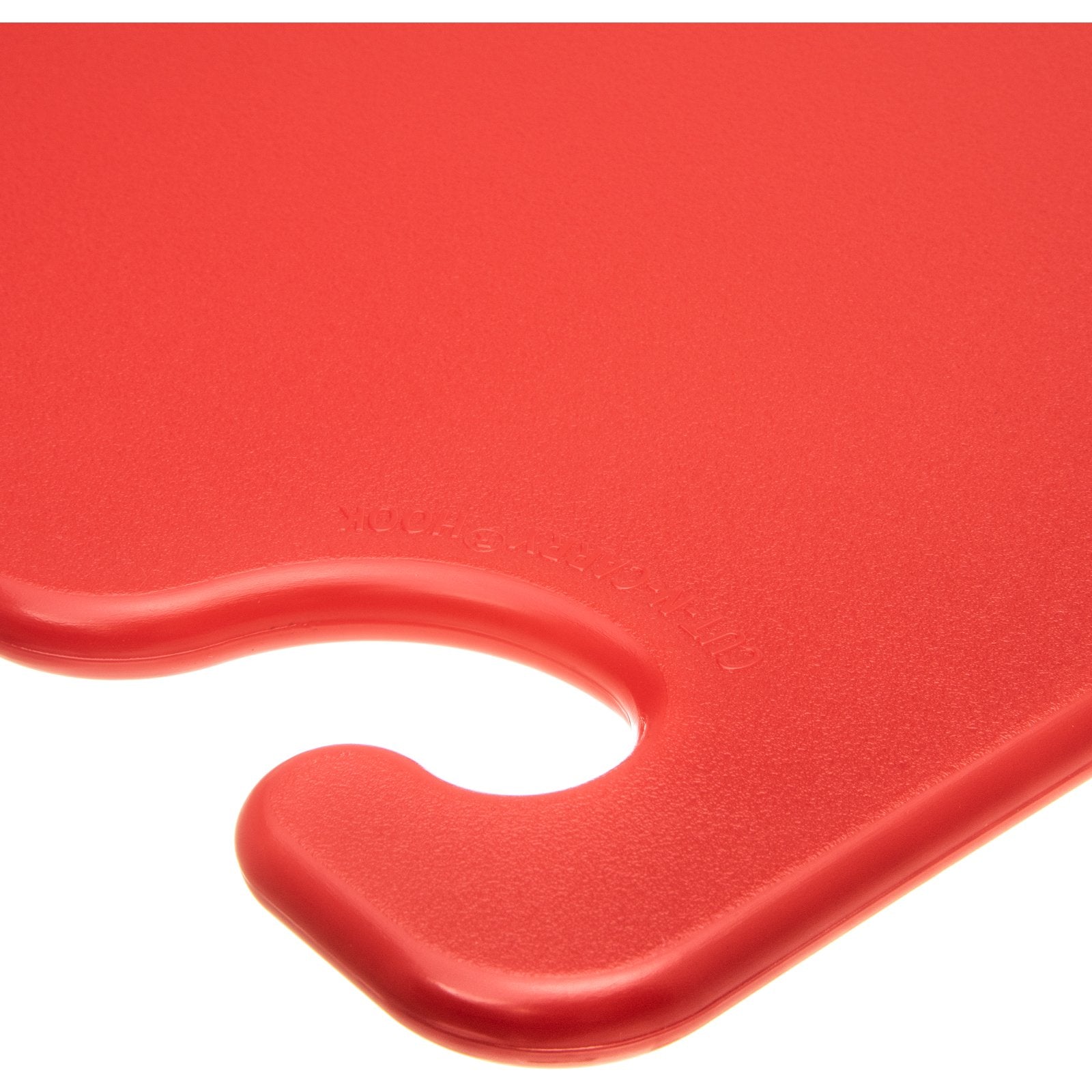 San Jamar CB182412RD 18" x 24" x 0.5" Red Cut-N-Carry Cutting Board