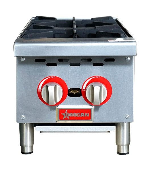 Omcan 47379 12" Two Burner Hot Plate