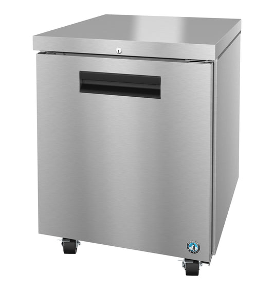 Hoshizaki UF27B-01 One Section Stainless Door with Lock Undercounter Freezer