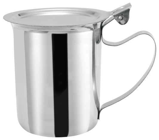 Winco SCT-10F 10 oz. Stainless Steel Creamer Server