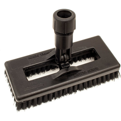 Carlisle 3638831EC03 8" Black Color Code Swivel Scrub Brush