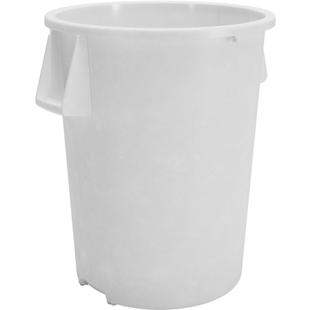 Sparta 84105502 55 Gallon White Round Polyethylene Bronco Waste Bin Trash Container