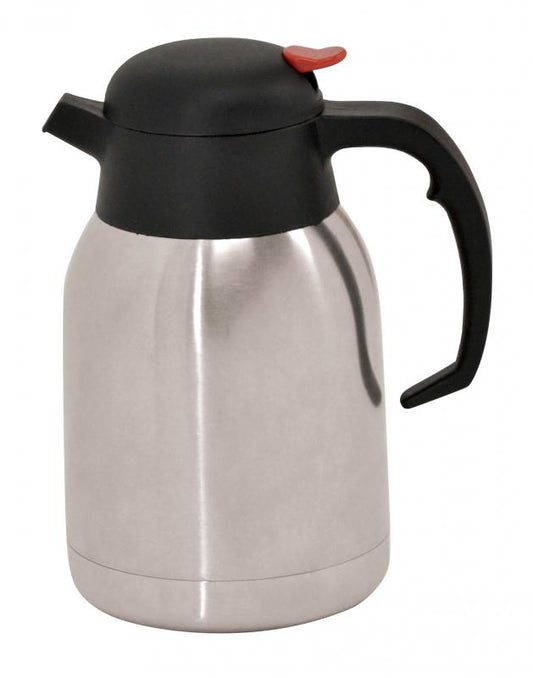 Omcan 40564 51 oz (1.5 L) Double-Wall Insulated Stainless Steel Thermal Coffee Carafe