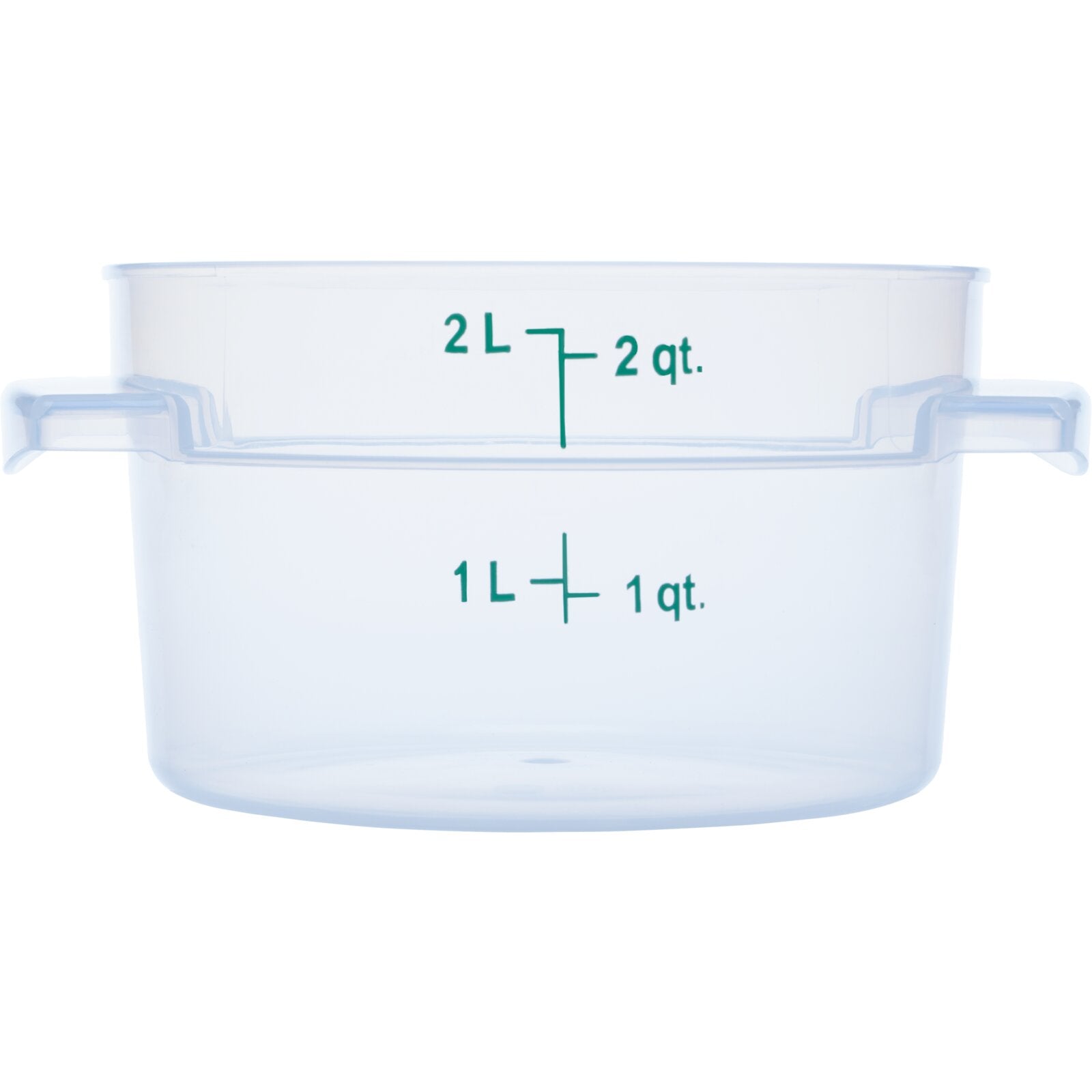 Carlisle 1096330 2 Qt Clear Round Polypropylene StorPlus Food Storage Container