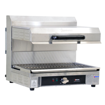 Omcan 43450 Quartz Adjustable Salamander with 14" x 21" Warming Base