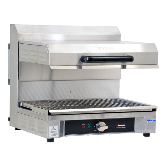 Omcan 43450 Quartz Adjustable Salamander with 14" x 21" Warming Base