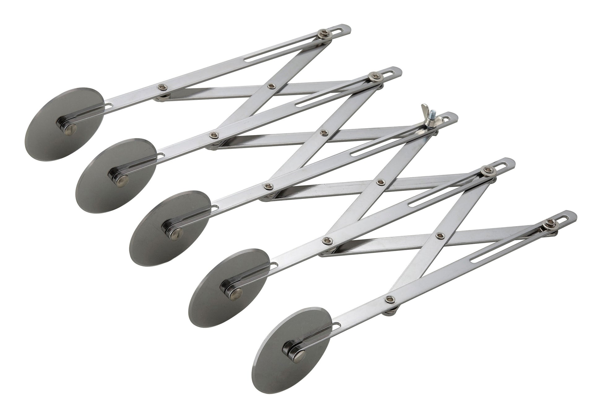 Winco ADD-5 Stainless Steel 5 Wheel Adjustable Dough Divider