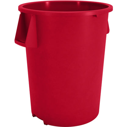 Sparta 84104405 44 Gallon Red Round Polyethylene Bronco Waste Bin Trash Container