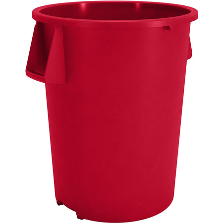 Sparta 84104405 44 Gallon Red Round Polyethylene Bronco Waste Bin Trash Container