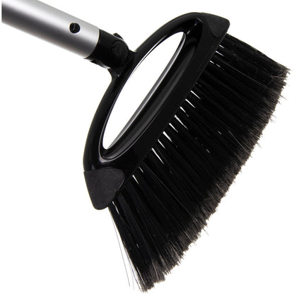Carlisle 36141603 41" Black Duo-Pan Upright Dust Pan & Broom