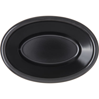 Carlisle S31403 4 oz Black Oval Melamine Smooth Ramekin