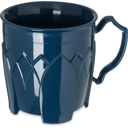 Carlisle DX500050 8 oz Dark Blue Polypropylene Fenwick Mug