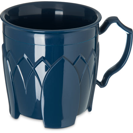 Carlisle DX500050 8 oz Dark Blue Polypropylene Fenwick Mug