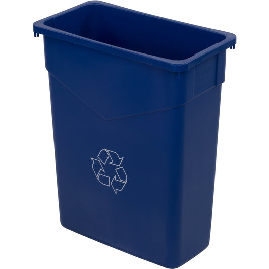Carlisle 34201523 15 Gallon Dark Gray Rectangle Polyethylene TrimLine Waste Container