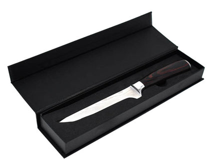 Omcan 47909 6" Gyuto Damascus Style Boning Forged Knife with Gift Box
