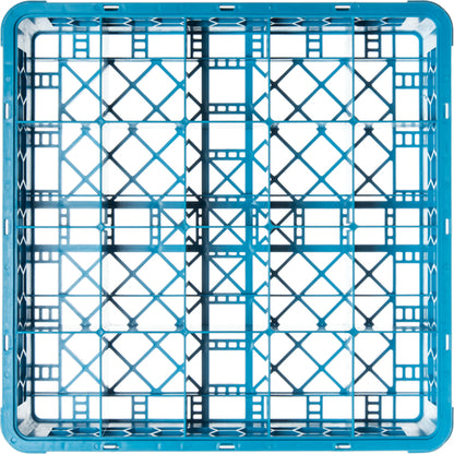 Carlisle RC2014 Carlisle Blue 20-Compartment Polypropylene OptiClean Divided Tilted Glass Rack