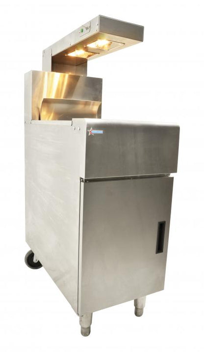 Omcan 43260 Chip Dump Station with Heating Lamp