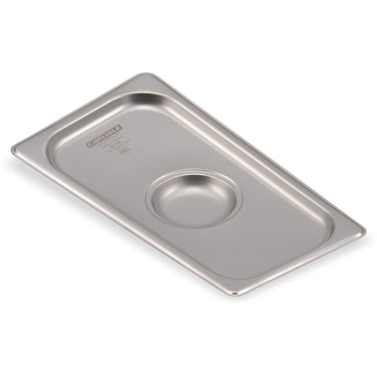 Carlisle 607130C 1/3 Size Stainless Steel DuraPan Steam Table Hotel Pan Handled Cover