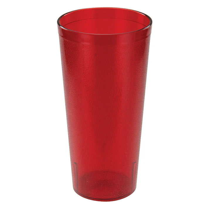 Winco PTP-20R 20 oz. Red Pebbled Tumblers