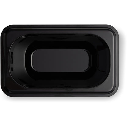 Carlisle 3068803 1/9 Size Black Polycarbonate StorPlus Food Pan, 6" Deep