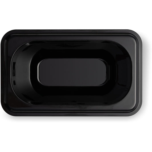 Carlisle 3068803 1/9 Size Black Polycarbonate StorPlus Food Pan, 6" Deep