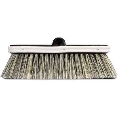 Carlisle 3646600 10" Black FloThru Brush With Flagged Polystyrene Bristles