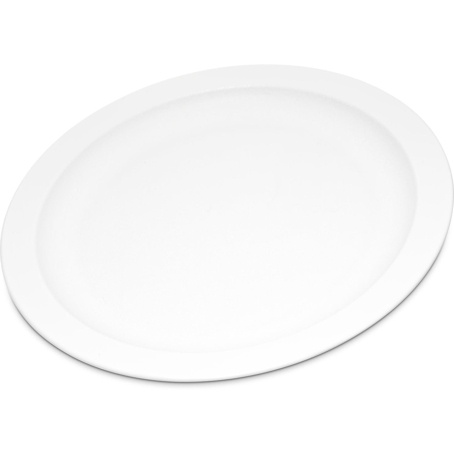 Carlisle PCD20902 9" White Polycarbonate Narrow Rim Plate