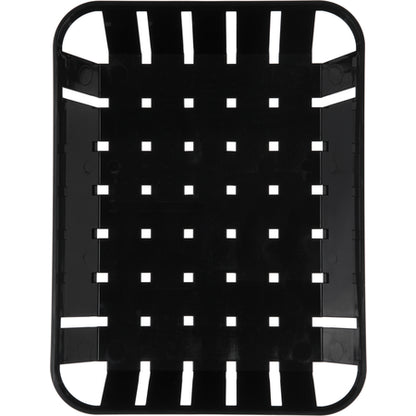Carlisle 4403103 10.5" x 8.0" x 2.5" Black ABS Munchie Baskets