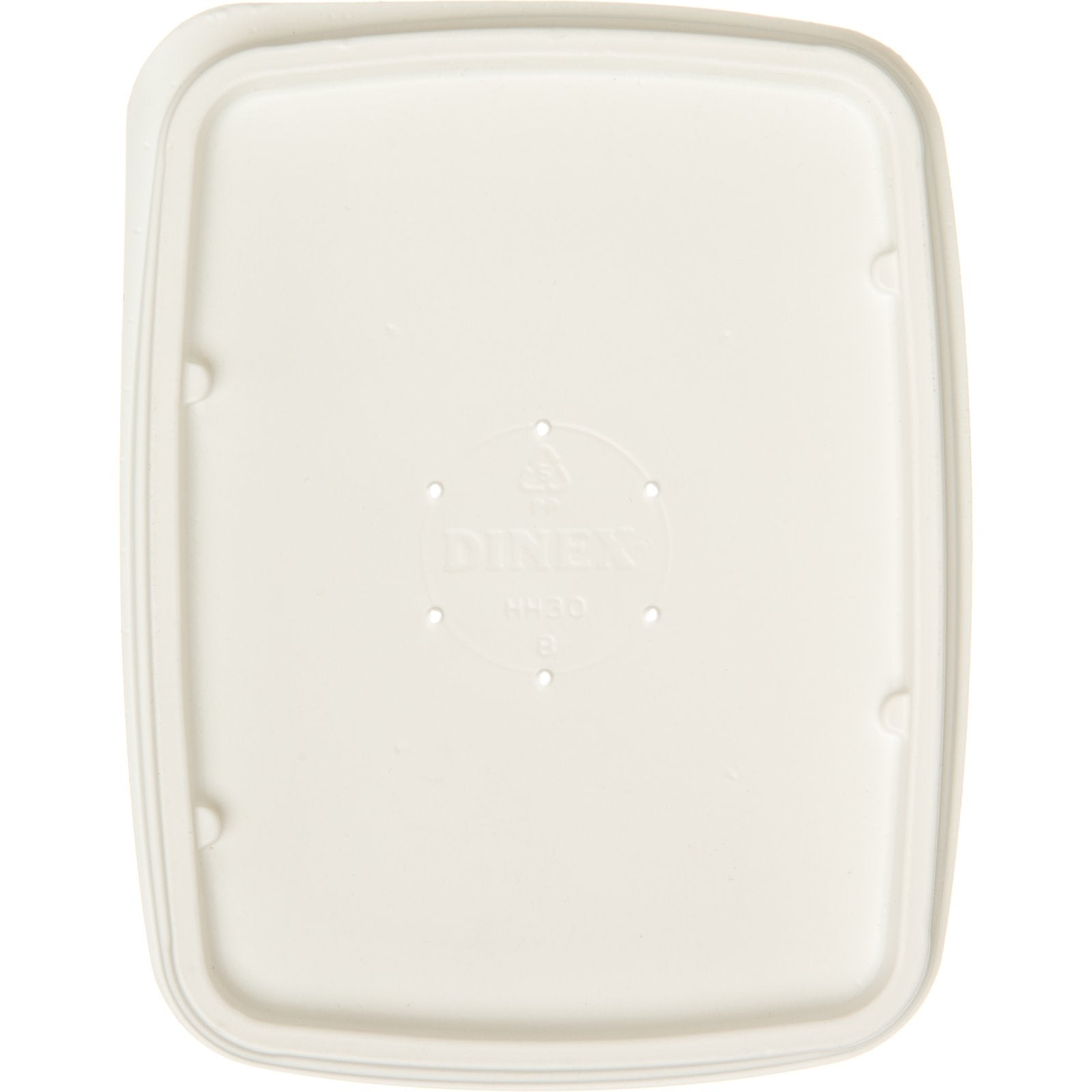Dinex DXHH30 Natural Rectangular Soup Bowl Lid (1000/cs)
