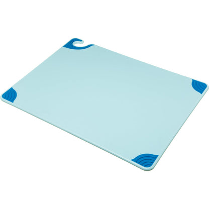 San Jamar CBG182412BL 18" x 24" x 0.5" Blue Saf-T-Grip Cutting Board