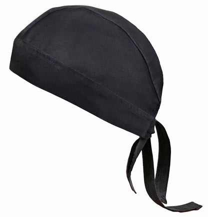 Winco CHHW-3K One Size Fits All Black Head Wrap, Adjustable Tie Back